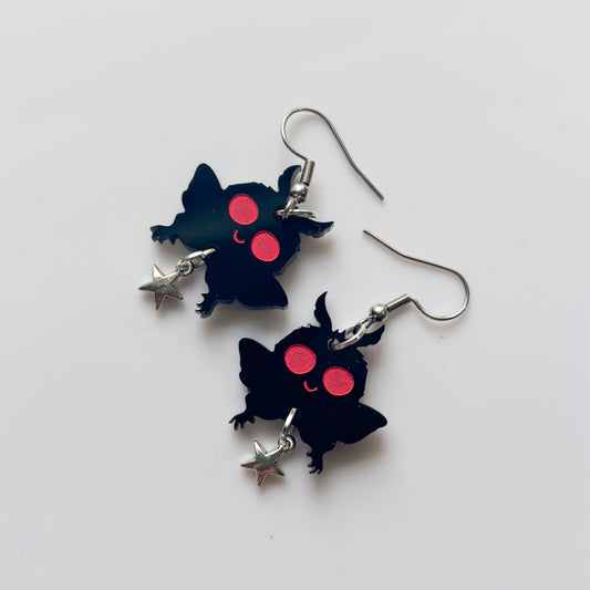 MOTHMAN ACRYLIC EARRINGS