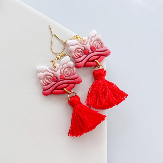 LION DANCE TASSEL EARRINGS