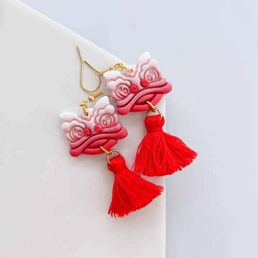 LION DANCE TASSEL EARRINGS