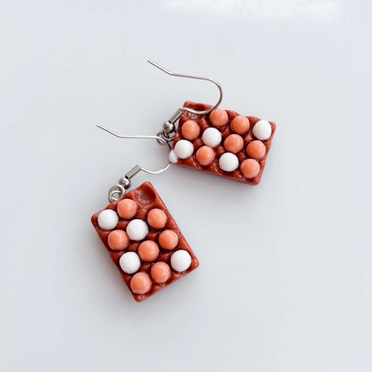 EGG BOX CHARM EARRINGS