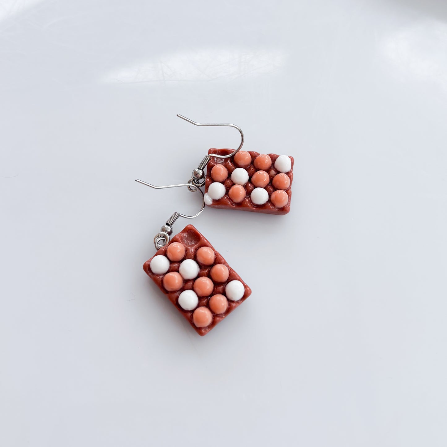 EGG BOX CHARM EARRINGS