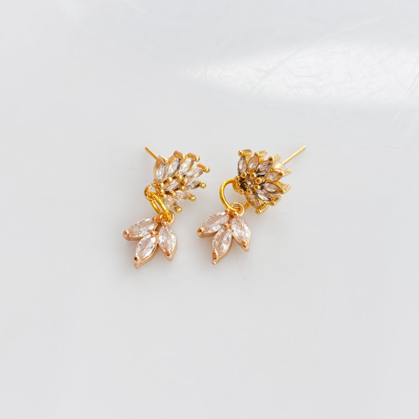 FANCY ORNATE STUD CHARM EARRINGS