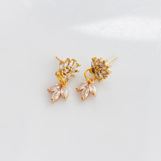 FANCY ORNATE STUD CHARM EARRINGS