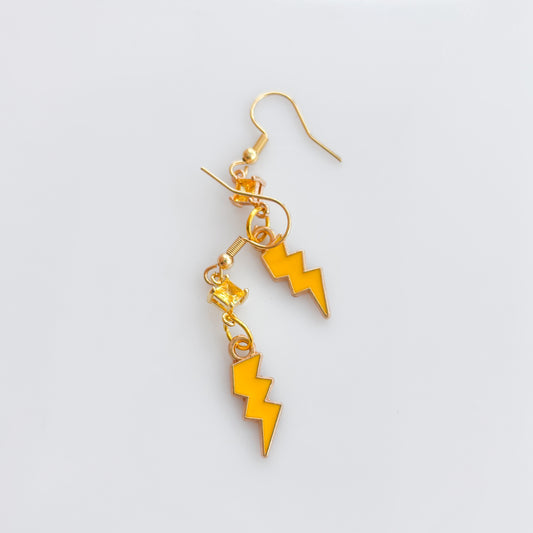 LIGHTNING CHARM EARRINGS