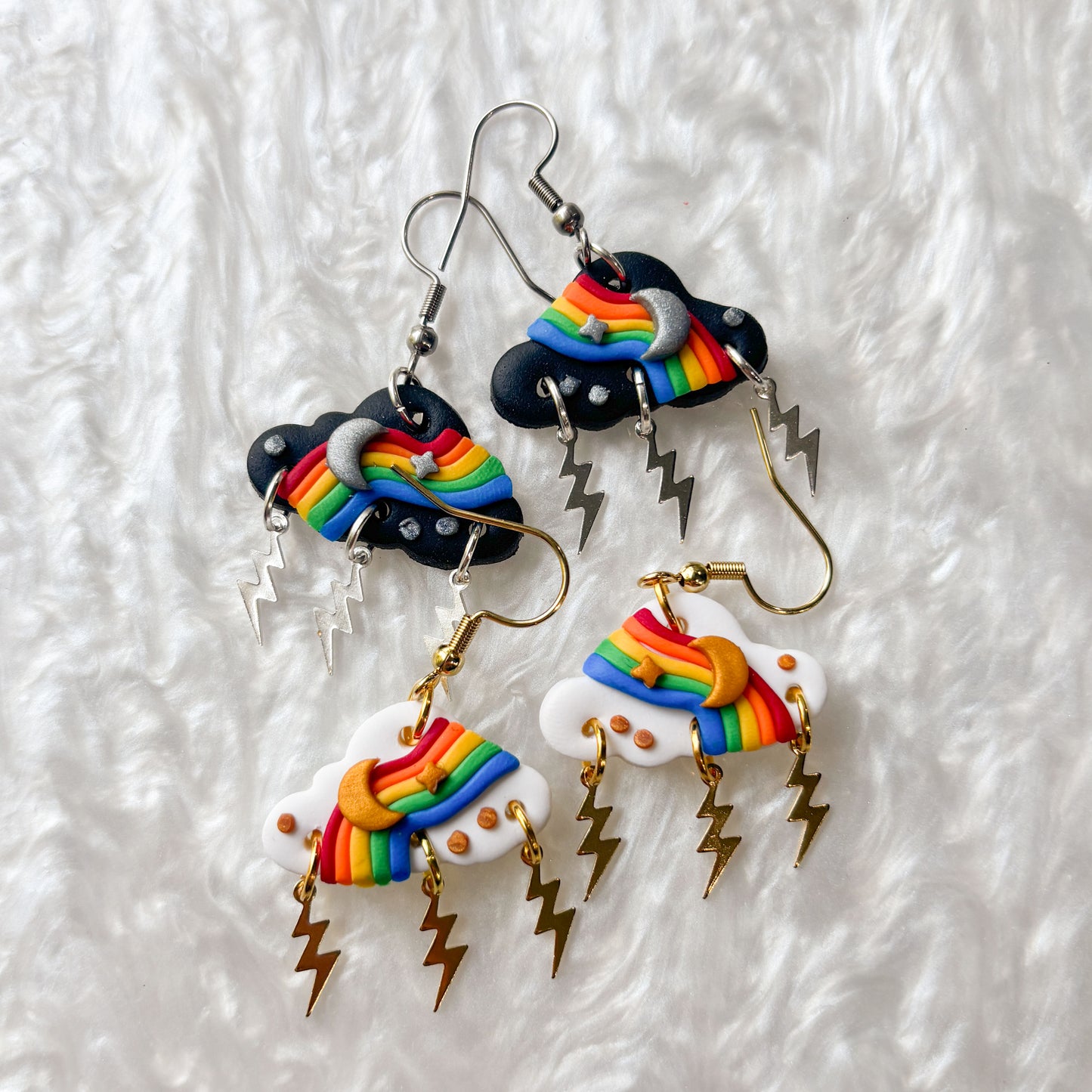 RAINBOW STORM CLOUD EARRINGS