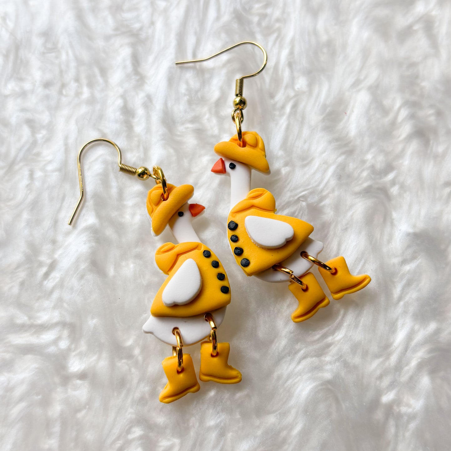 RAIN JACKET GEESE EARRINGS