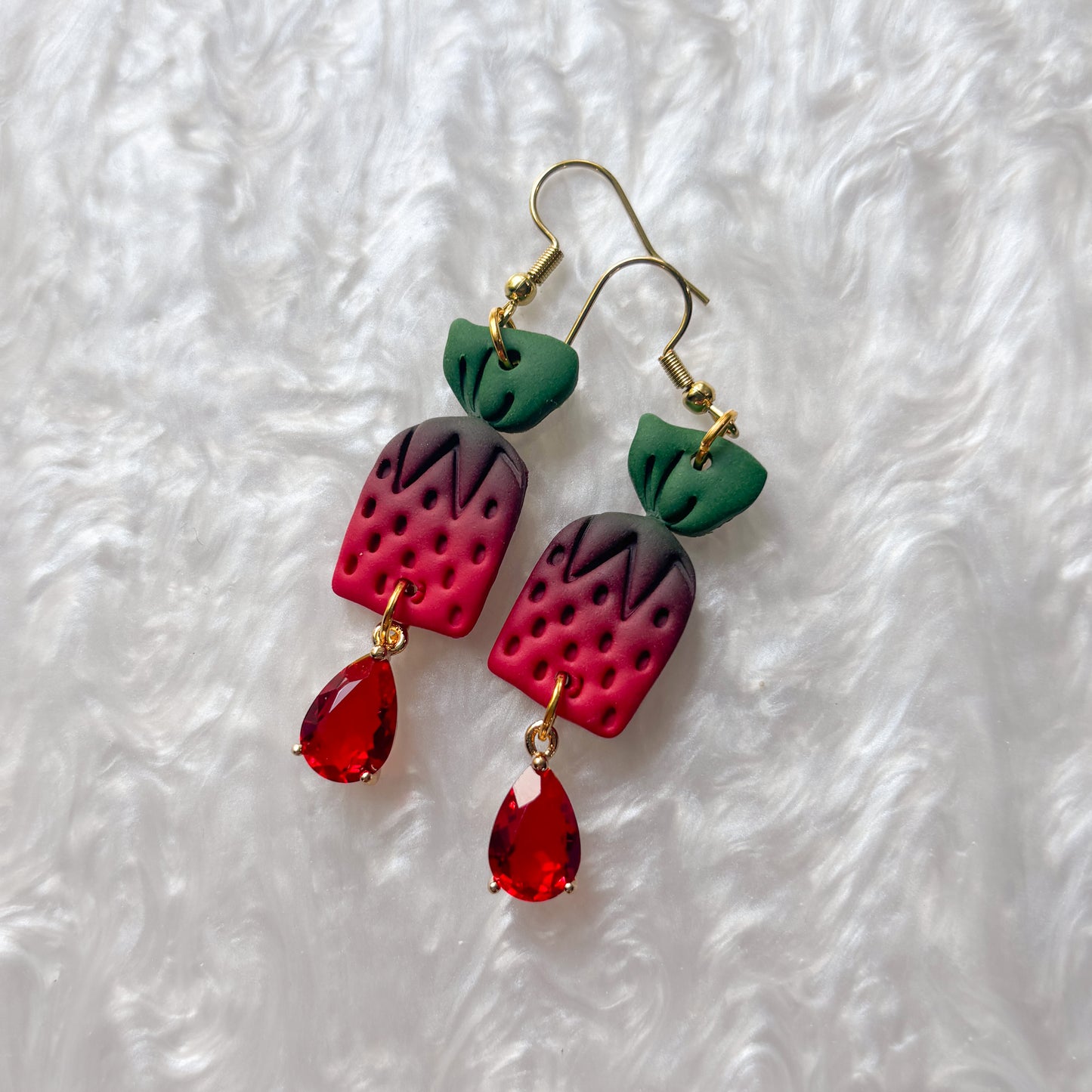 STRAWBERRY CANDY EARRINGS