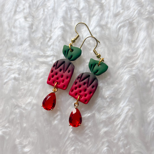 STRAWBERRY CANDY EARRINGS