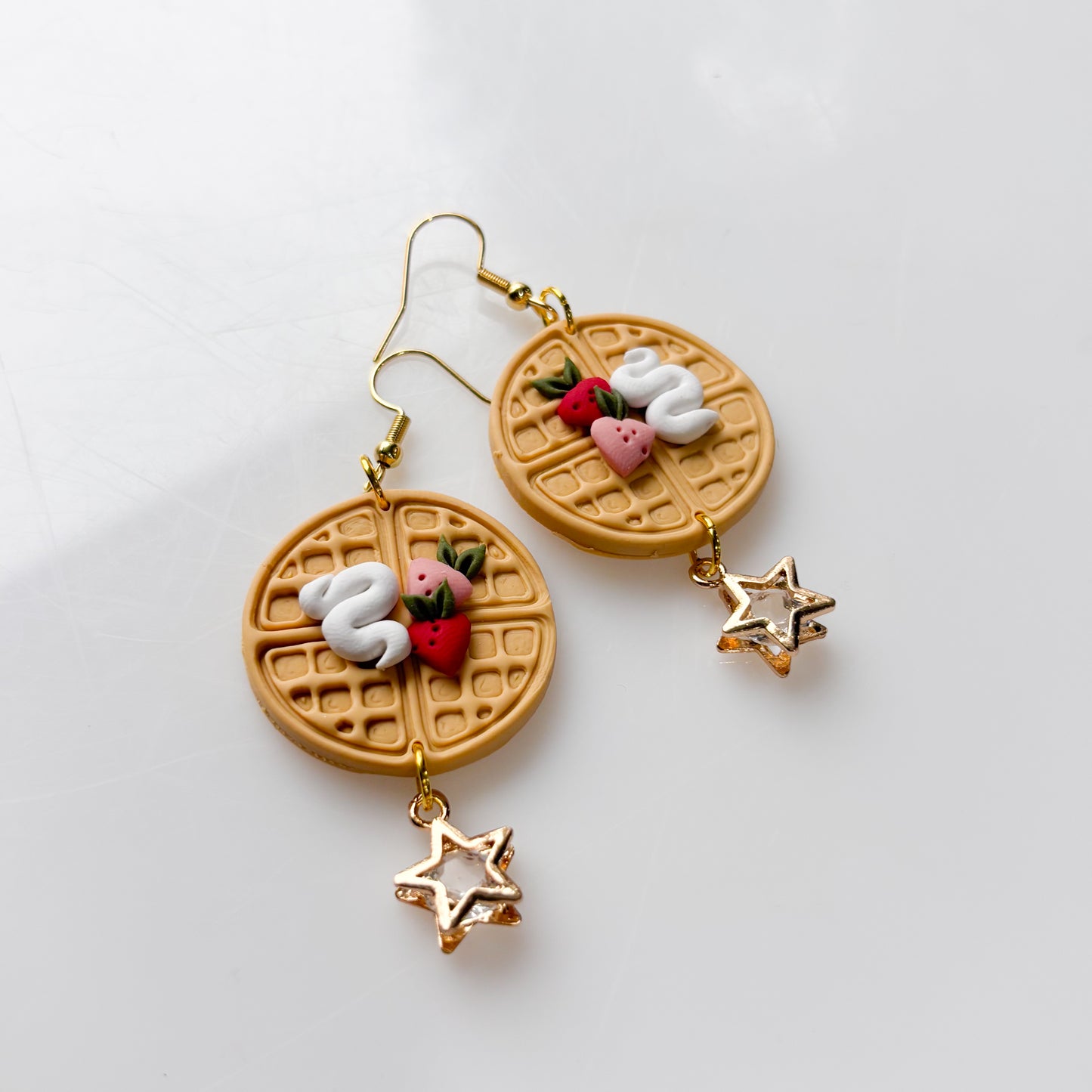 BERRY WAFFLE EARRINGS