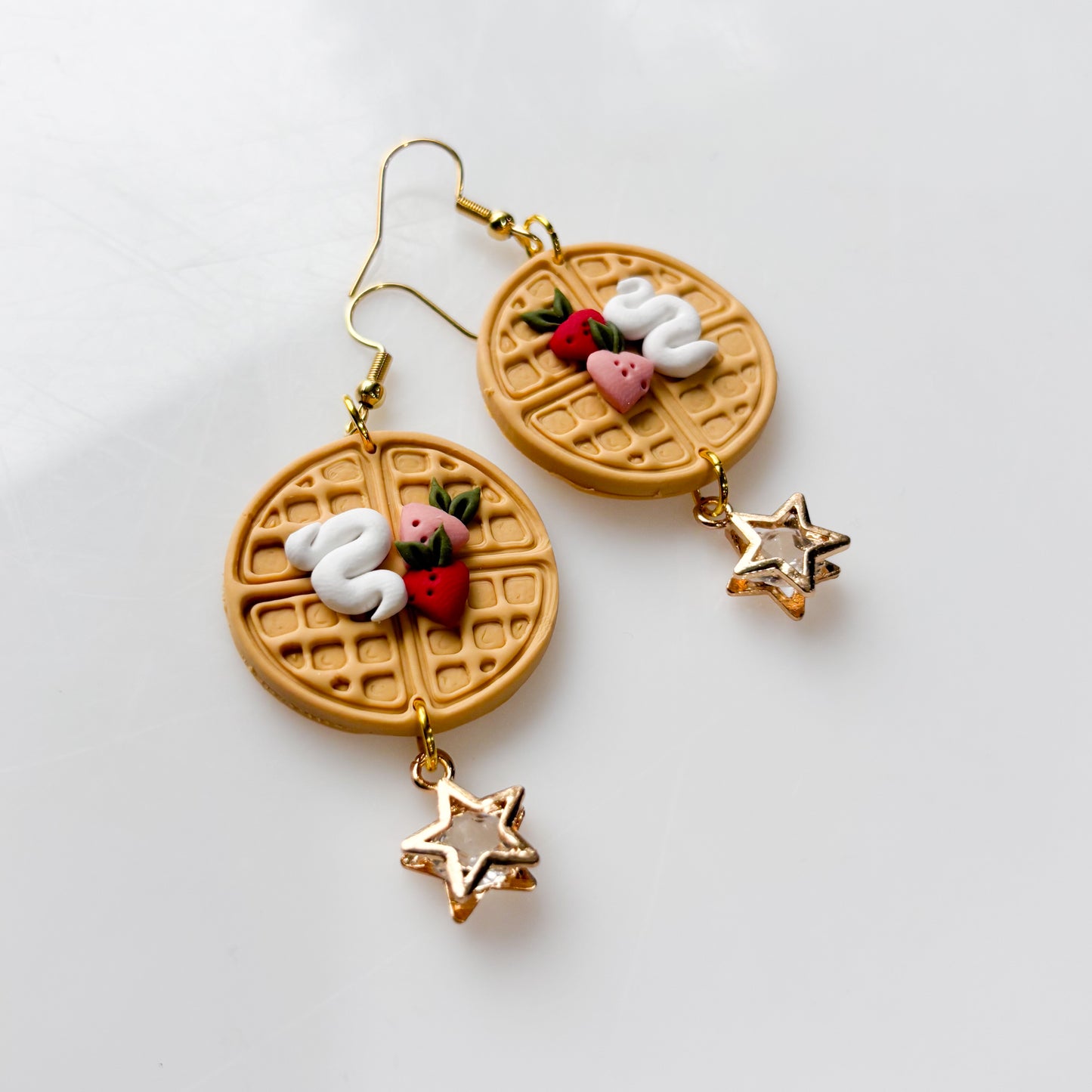 BERRY WAFFLE EARRINGS