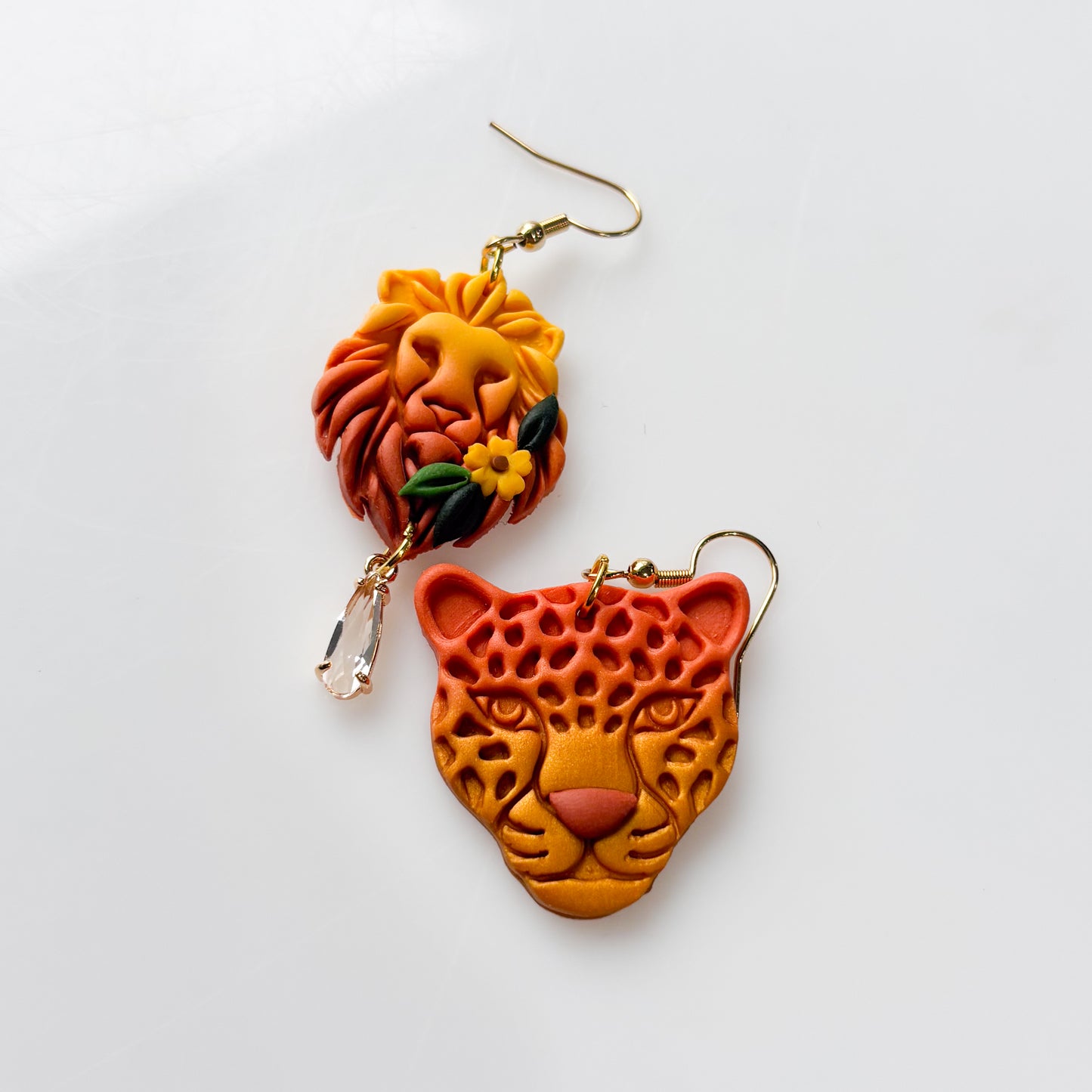 LION & LEOPARD EARRINGS