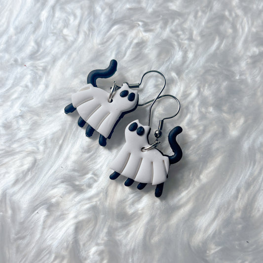 GHOST CAT EARRINGS
