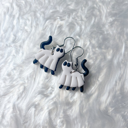 GHOST CAT EARRINGS