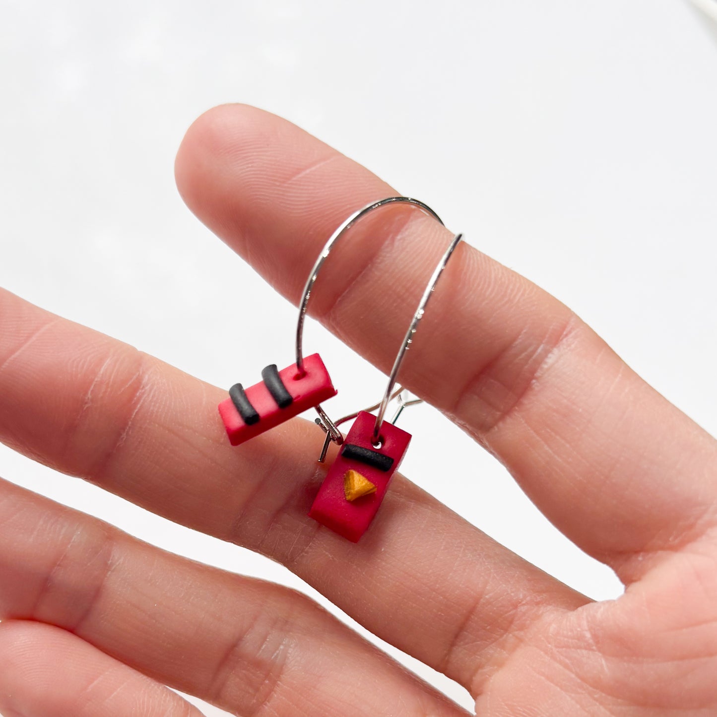 BATH TOKEN HOOP EARRINGS