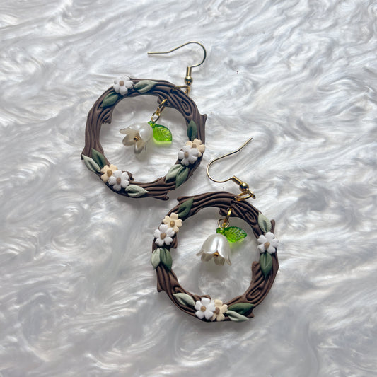 WOODLAND CIRCLE EARRINGS