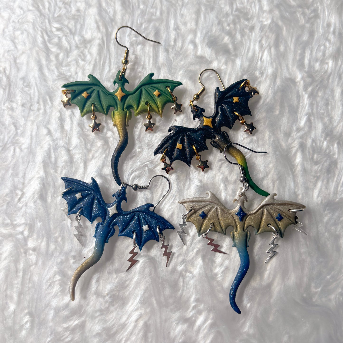STARRY NIGHT DRAGON EARRINGS