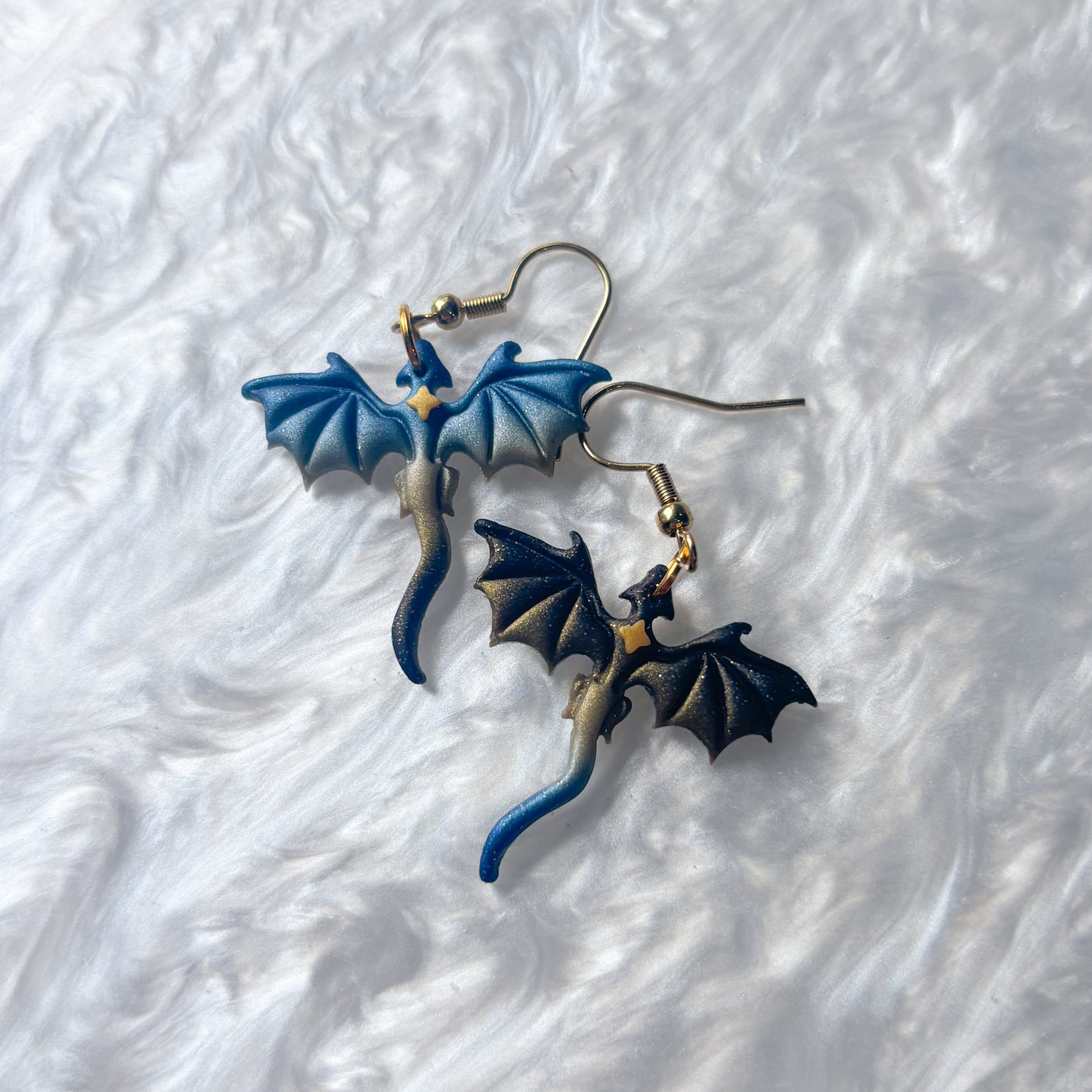 STARRY SPARKLE OMBRE MINI DRAGON EARRINGS