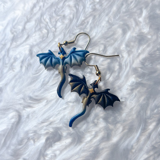 STARRY SPARKLE OMBRE MINI DRAGON EARRINGS