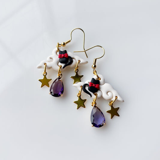 JIJI CAT CLOUD EARRINGS