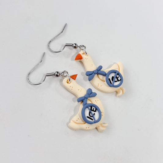 DUCK ICE EARRINGS (BLUE)