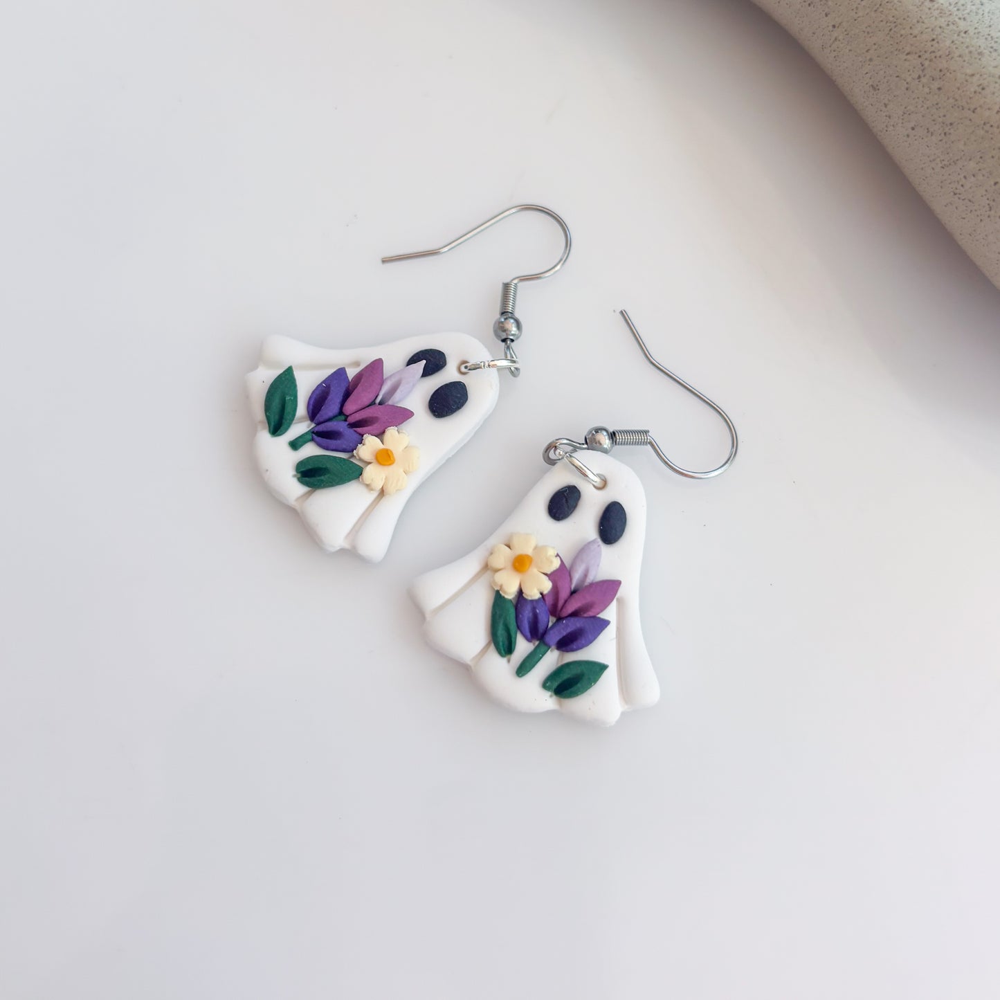 LAVENDER GHOST EARRINGS