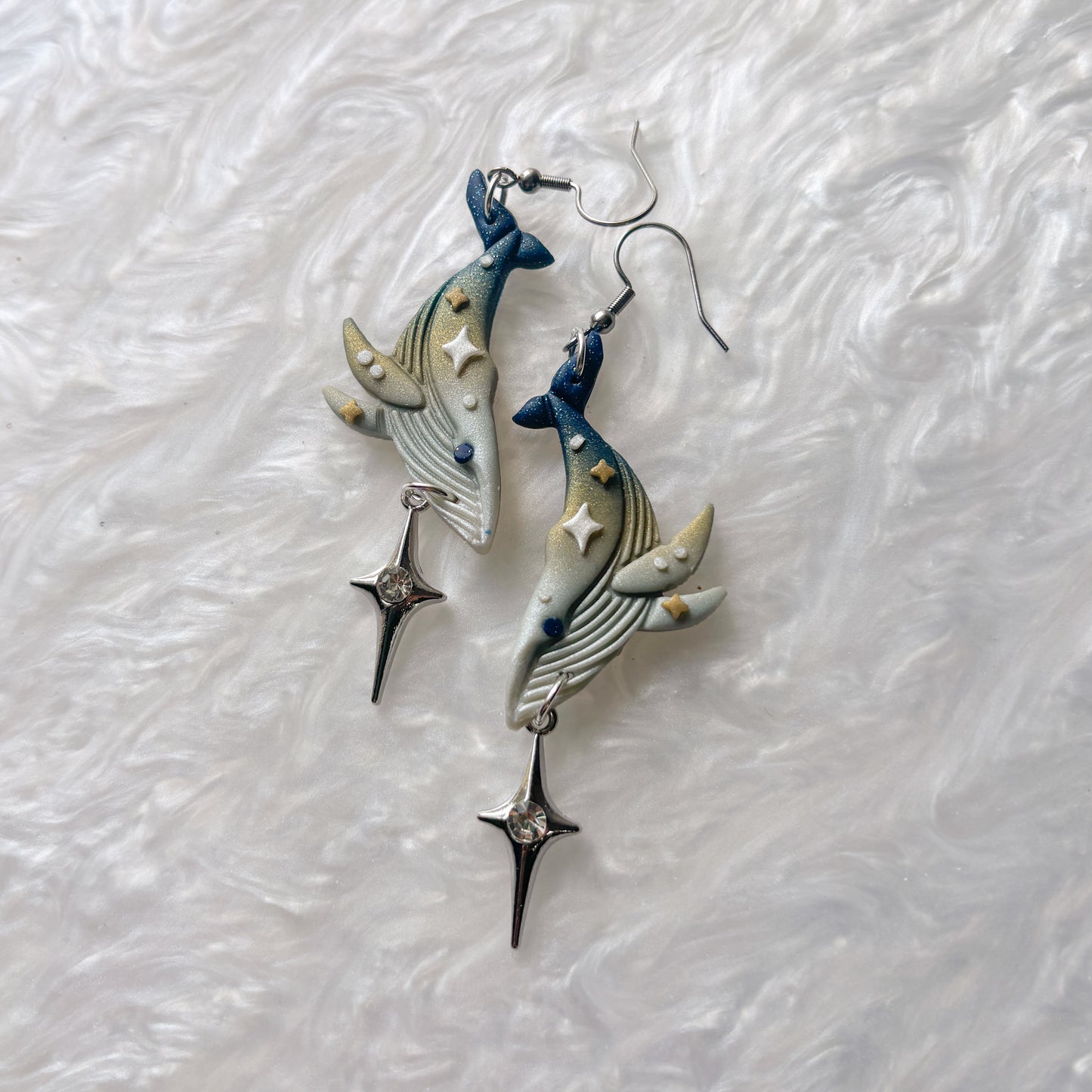 STARRY WHALE EARRINGS