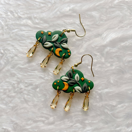 LEAF CLOUD EARRINGS