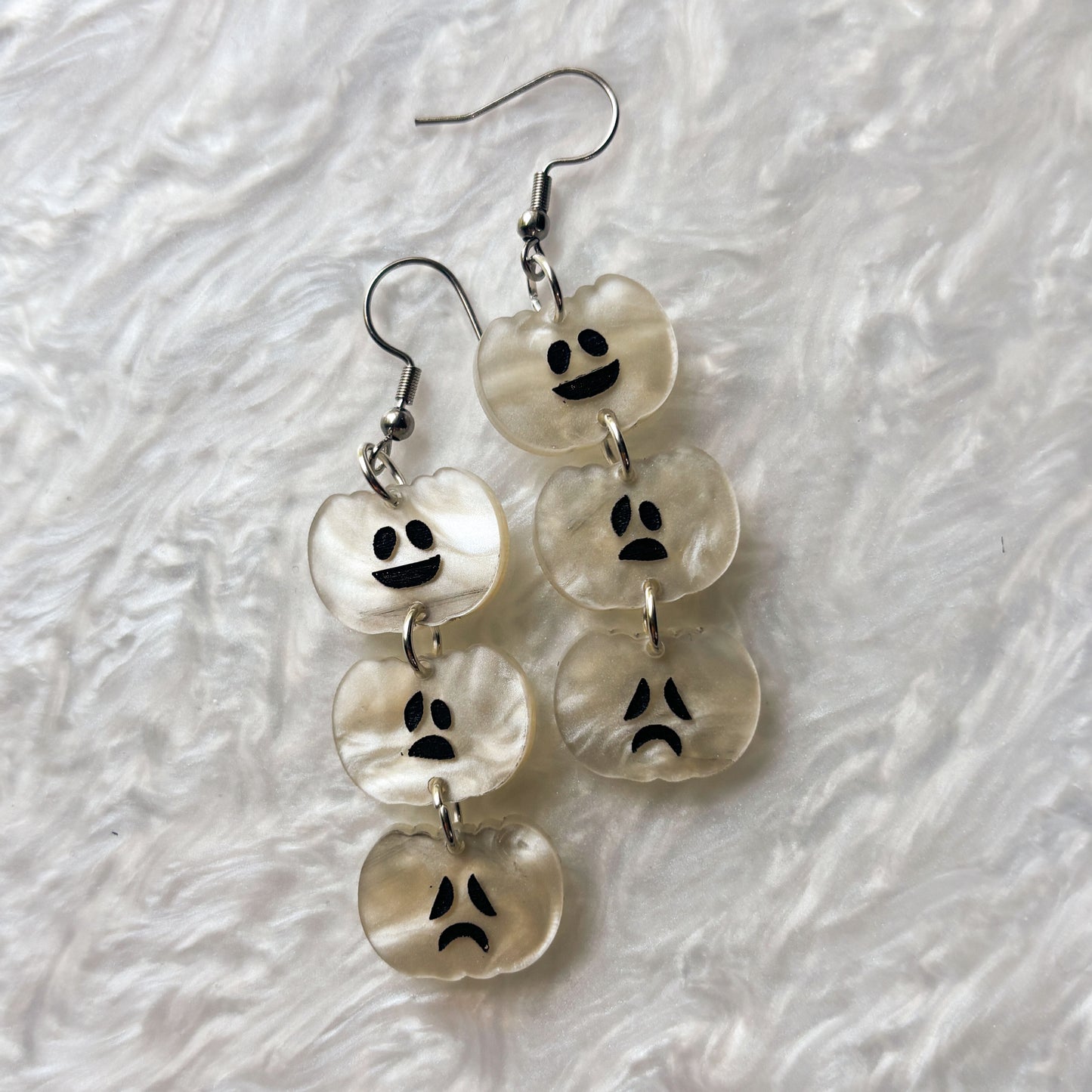 GHOST PUMPKIN TRIO ACRYLIC EARRINGS