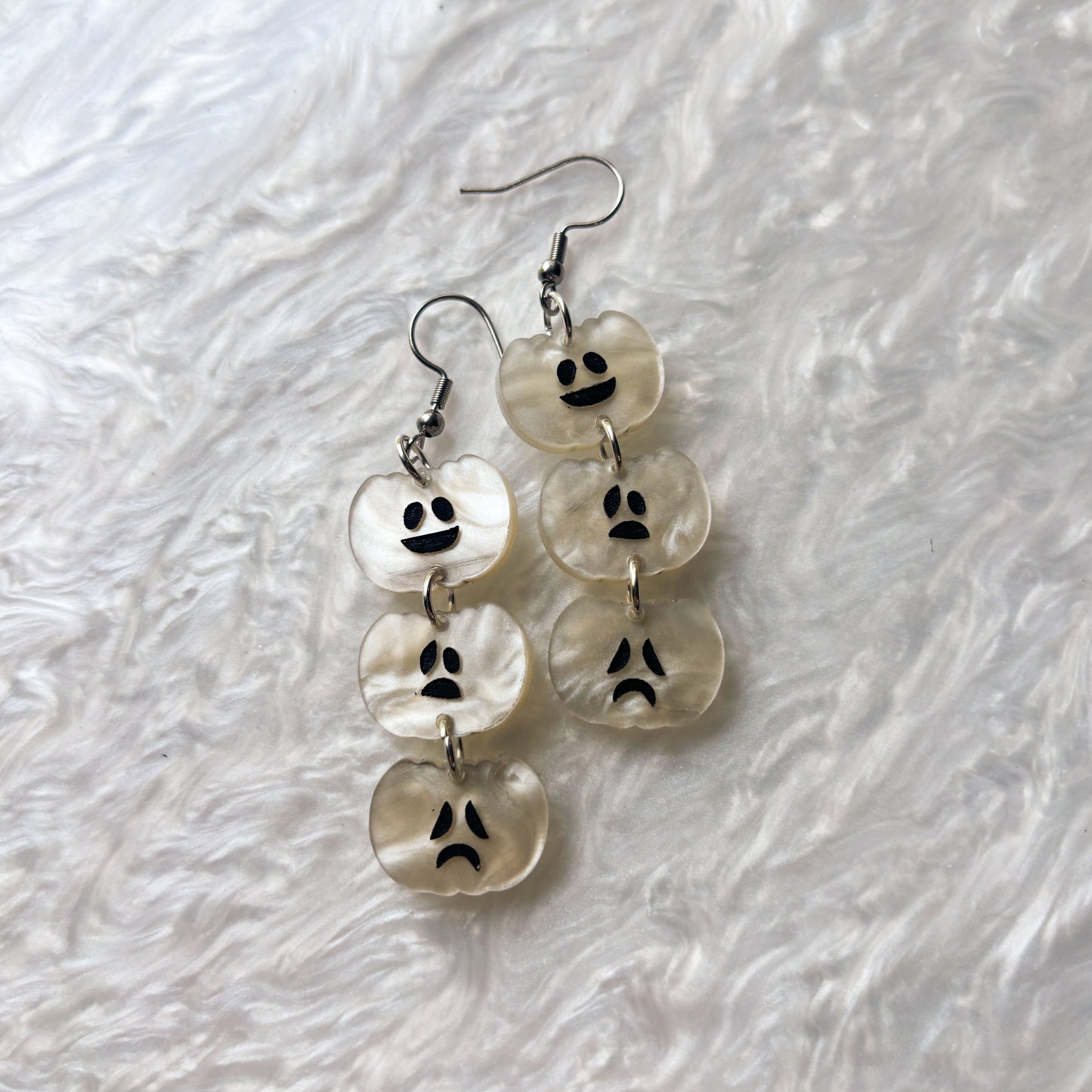 GHOST PUMPKIN TRIO ACRYLIC EARRINGS
