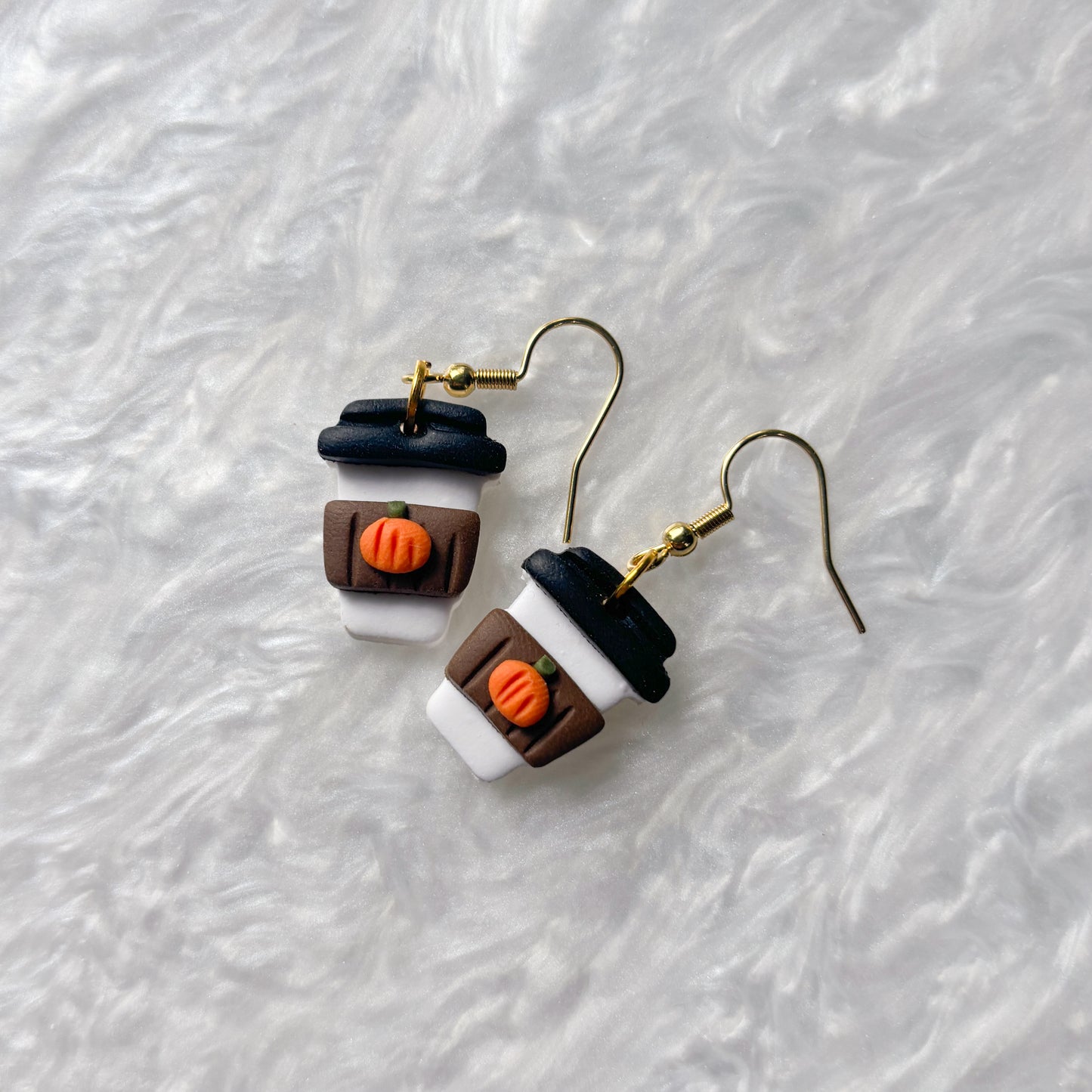PUMPKIN SPICE LATTE EARRINGS
