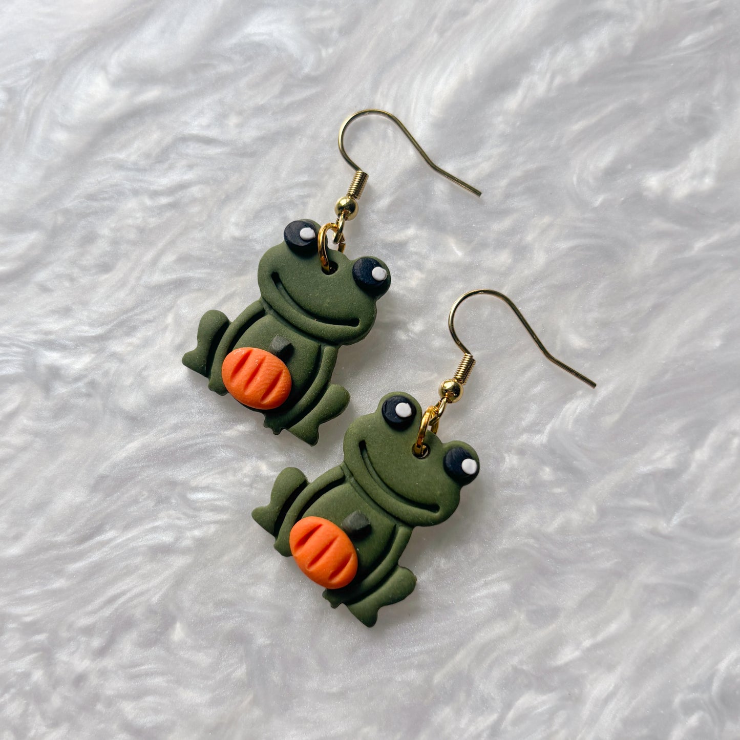 LIL FROGS WITH PUMPKINS EARRINGS
