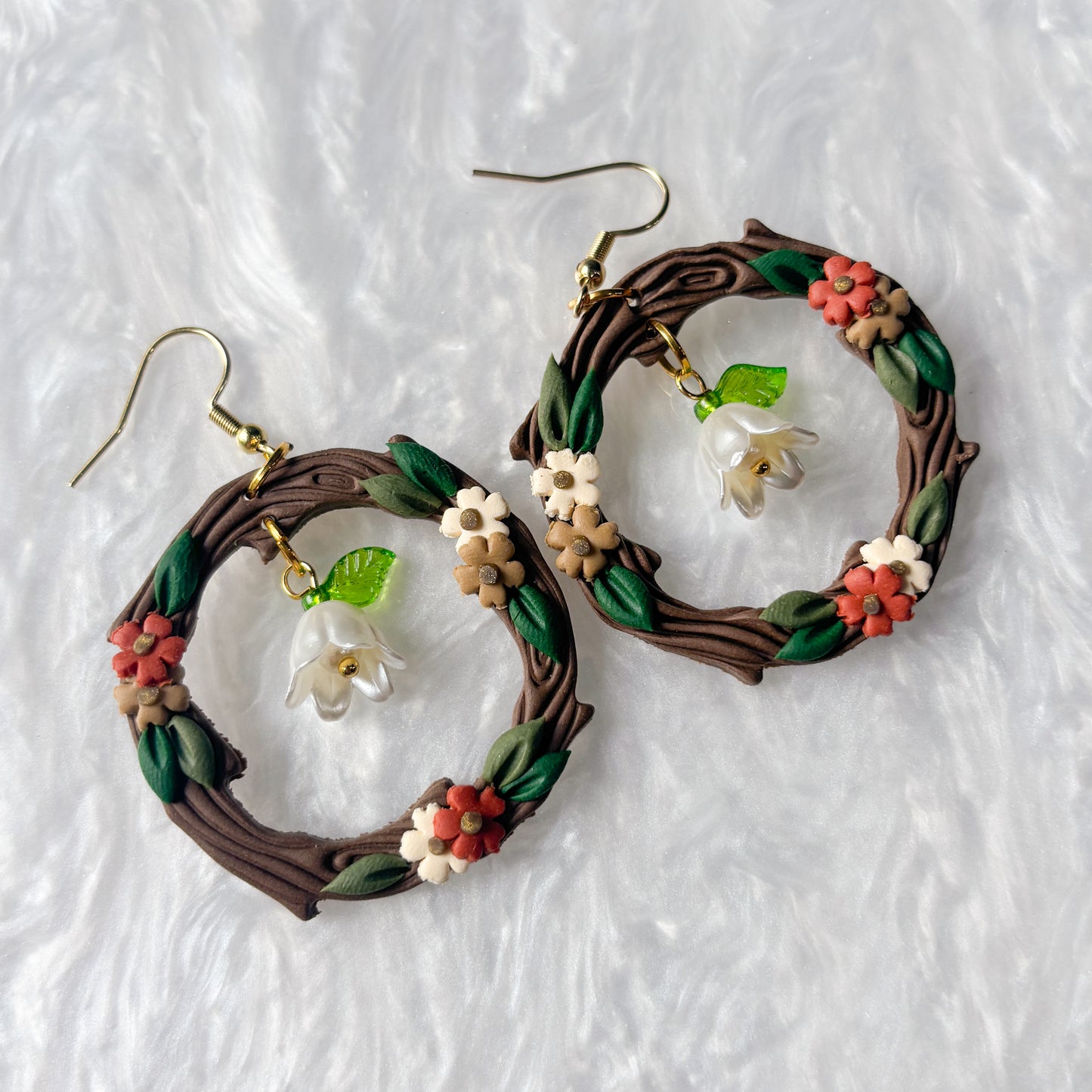 WOODLAND FALL HARVEST CIRCLE EARRINGS
