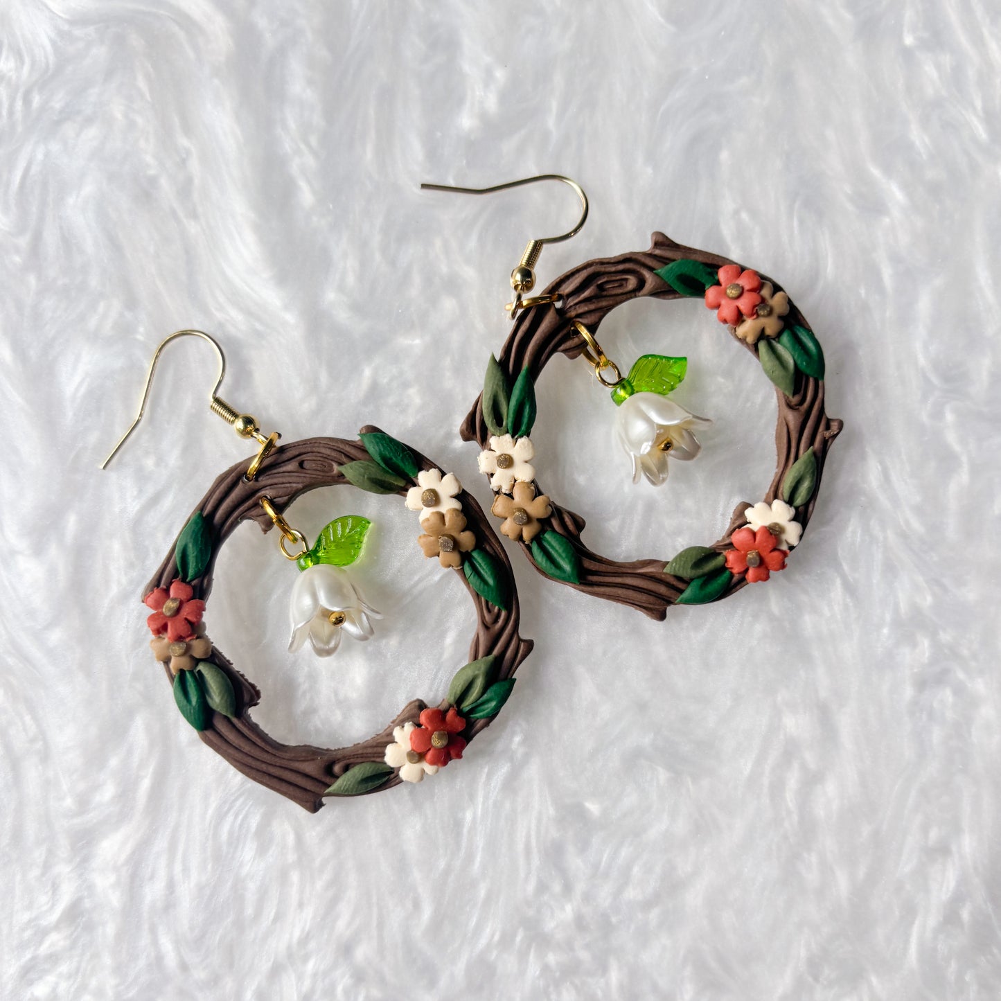 WOODLAND FALL HARVEST CIRCLE EARRINGS