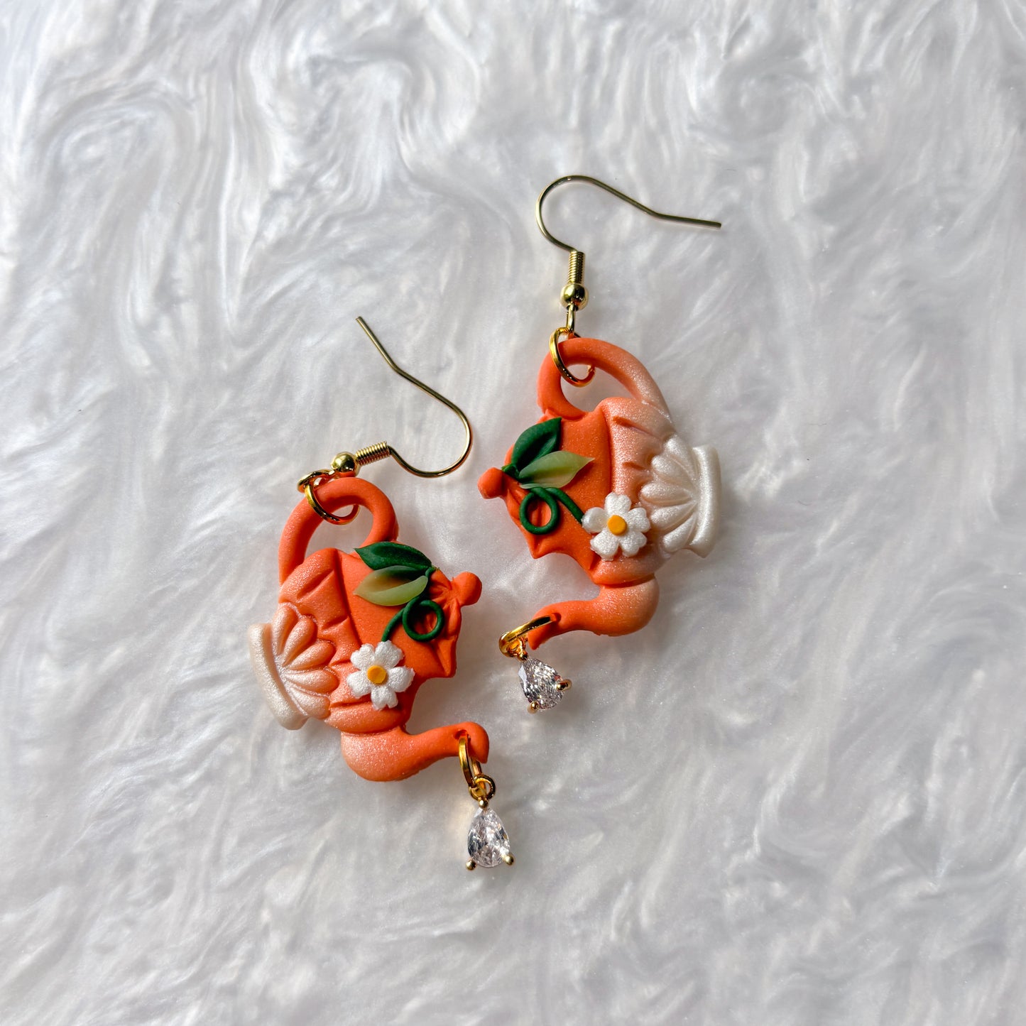 PUMPKIN TEAPOT EARRINGS