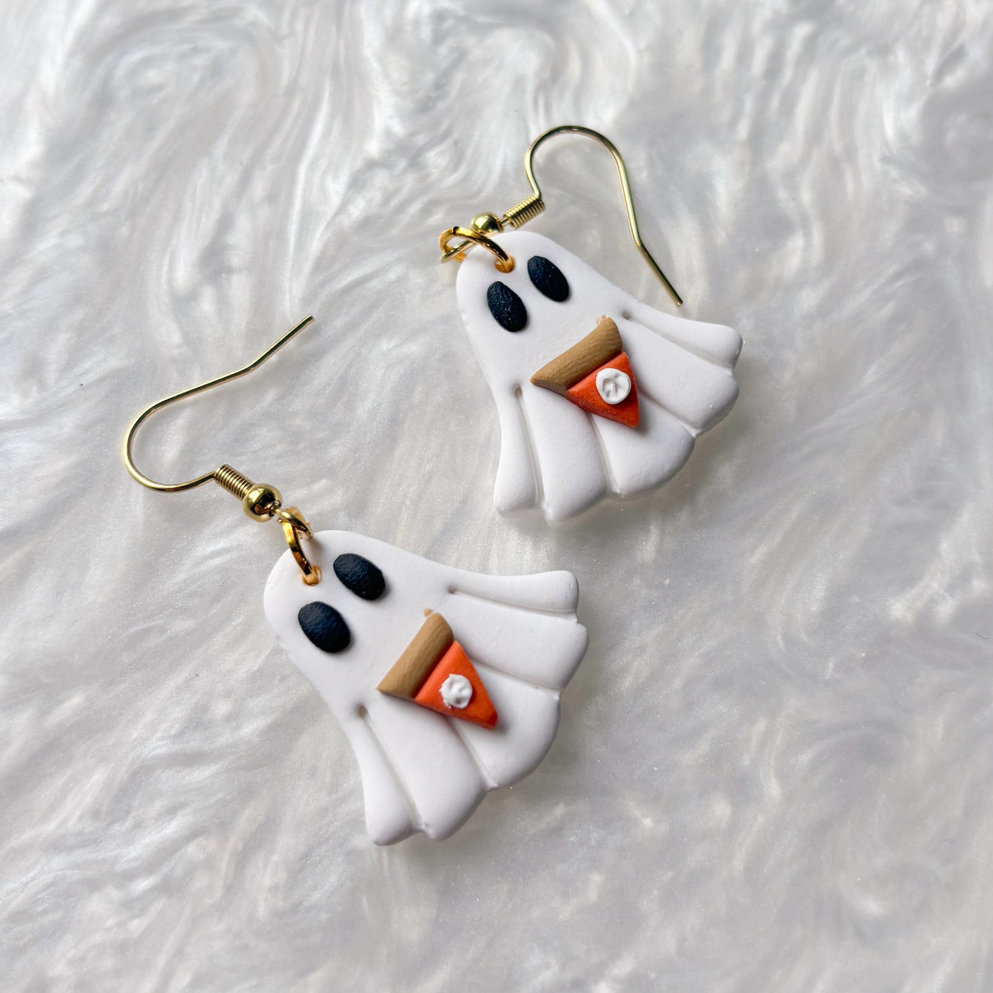 PUMPKIN PIE GHOST EARRINGS