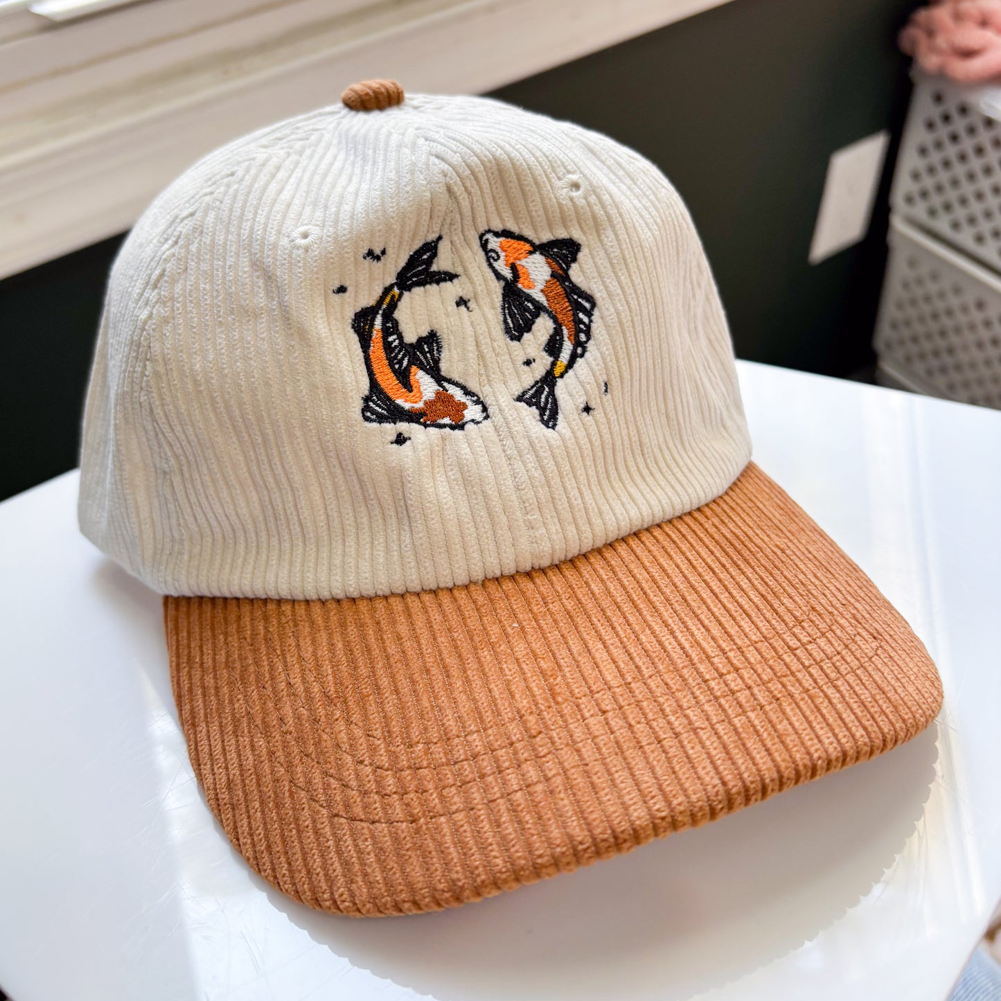 KOI FISH CORDUROY CAP