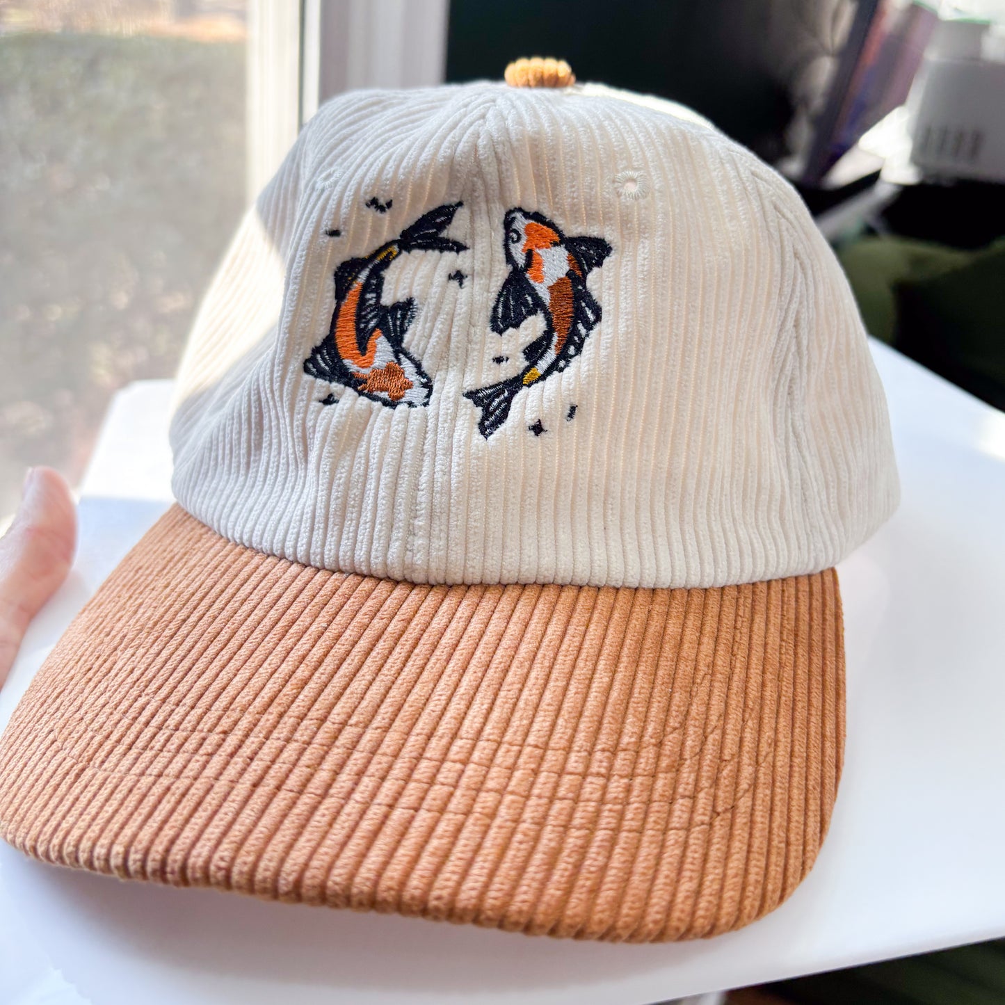 KOI FISH CORDUROY CAP