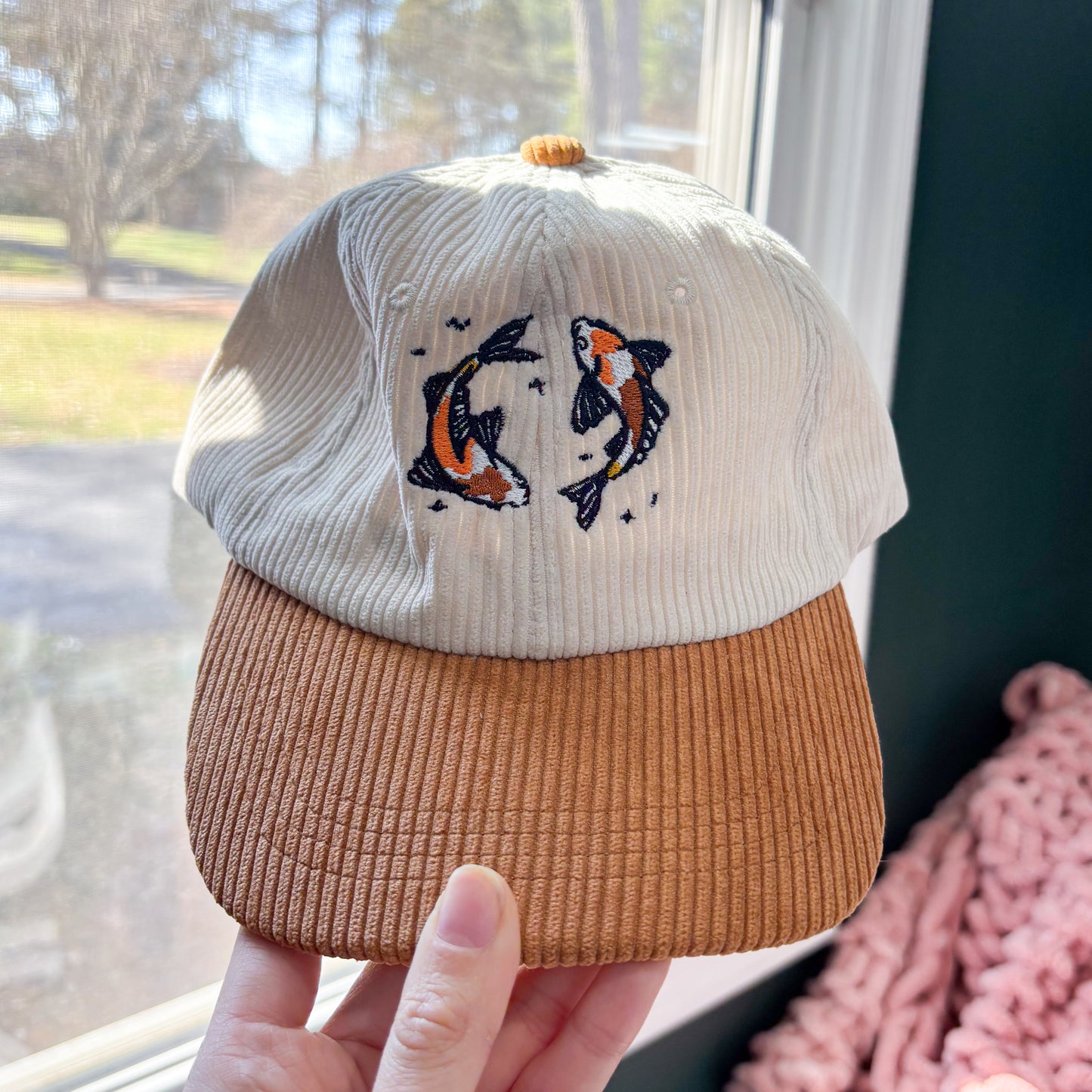 KOI FISH CORDUROY CAP