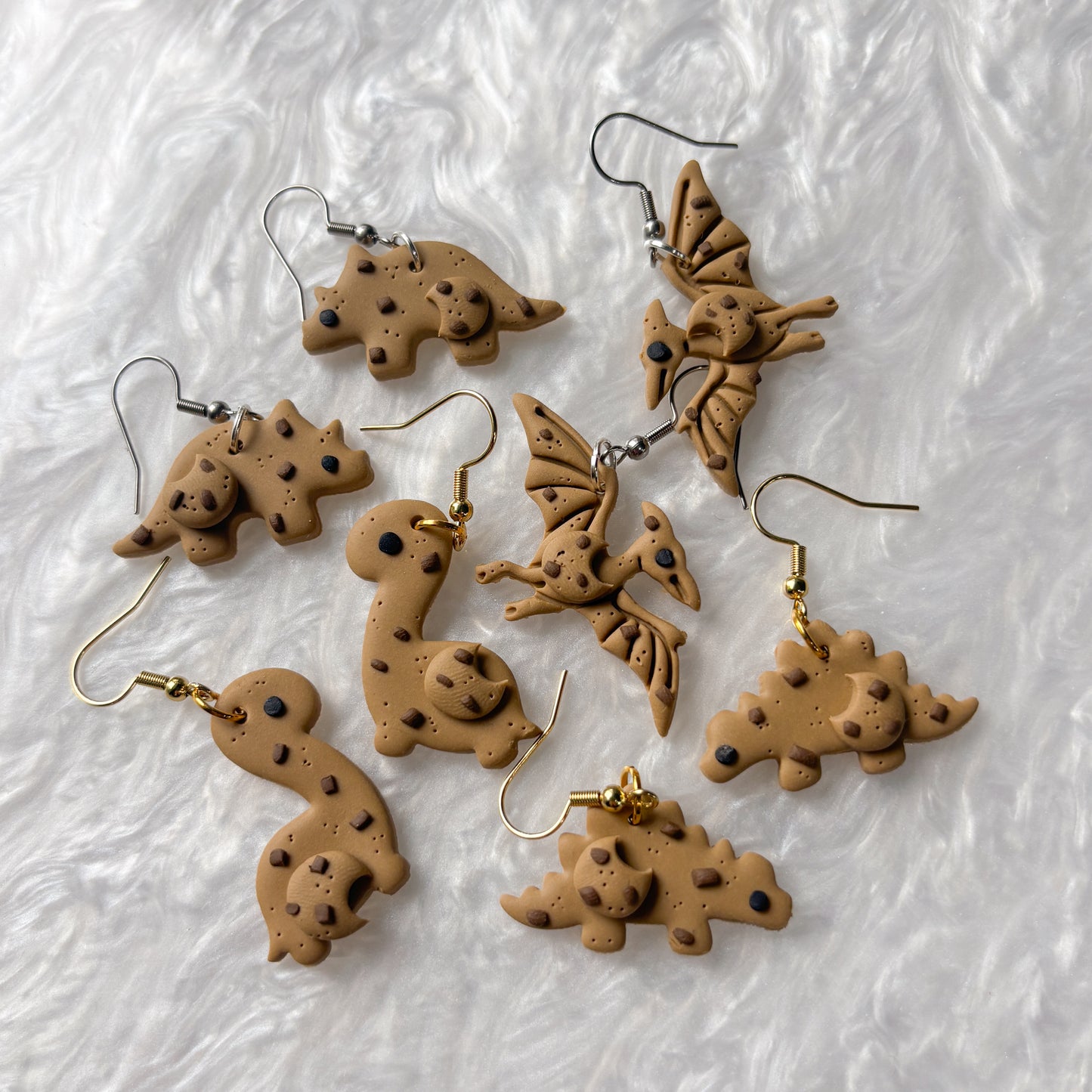 COOKIE DINO EARRINGS (PTERODACTYL)