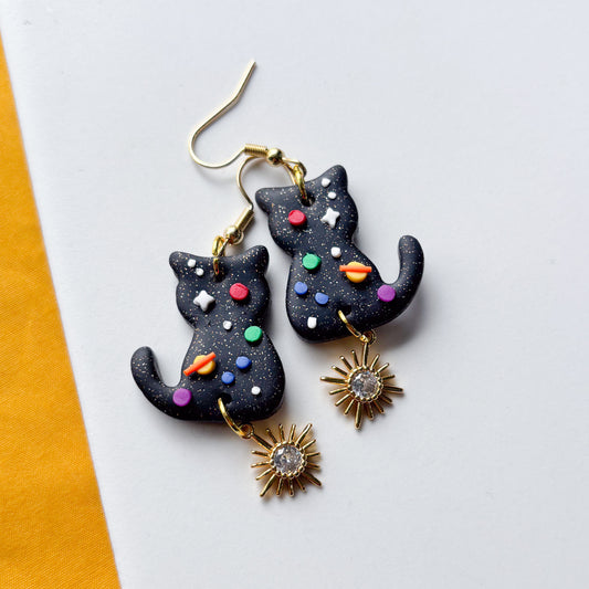 SPACE CAT EARRINGS