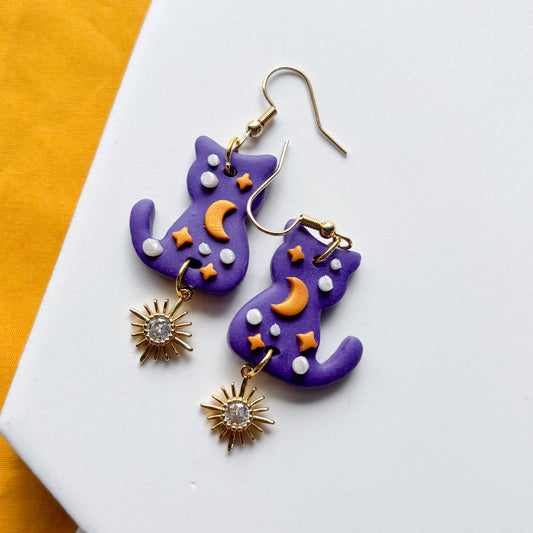 MAGIC & MOON CAT EARRINGS