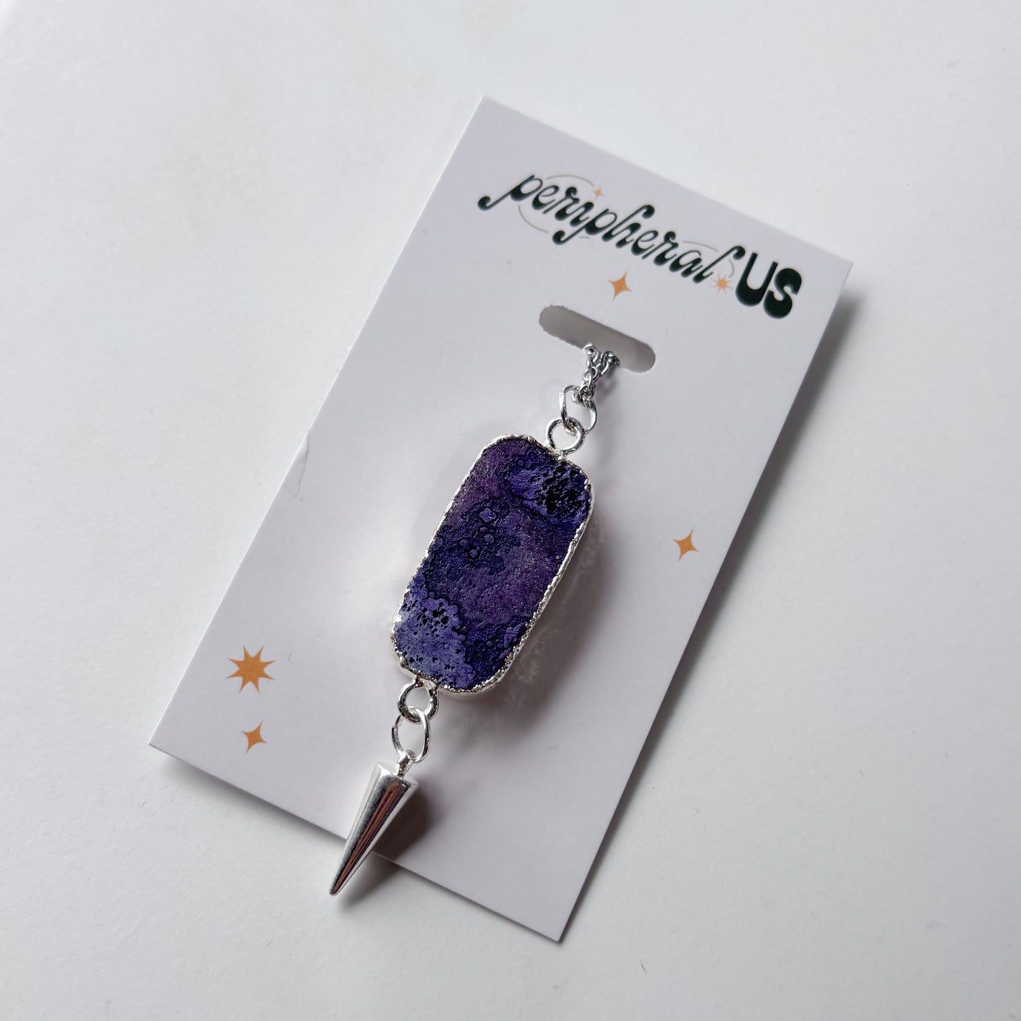 AMETHYST CHARM NECKLACE