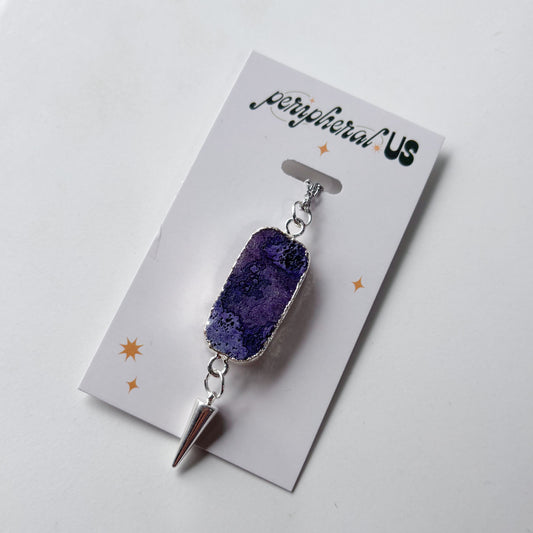 AMETHYST CHARM NECKLACE