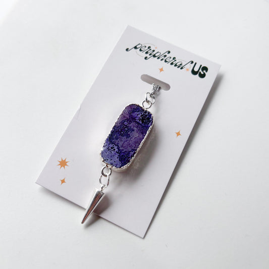 AMETHYST CHARM NECKLACE