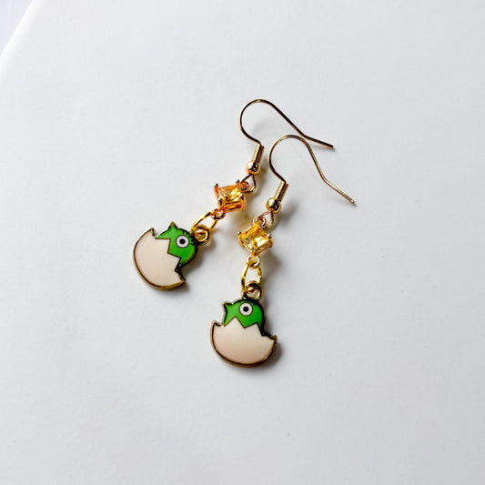LIL HATCHING BIRD CHARM EARRINGS