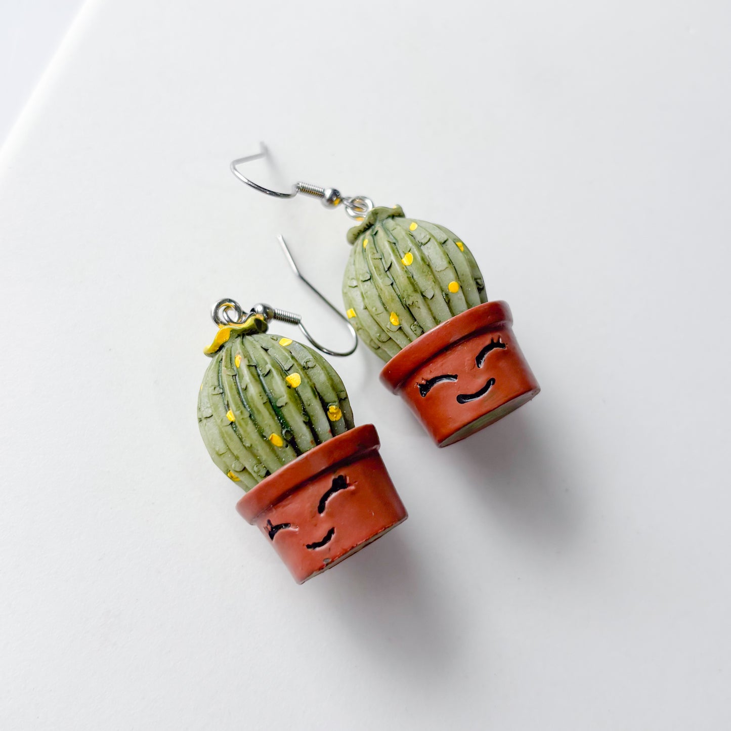SMILEY CACTUS CHARM EARRINGS