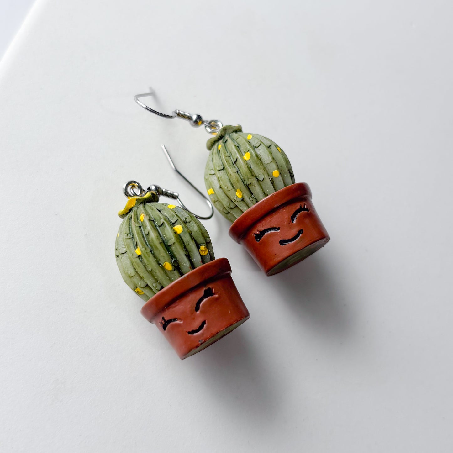 SMILEY CACTUS CHARM EARRINGS