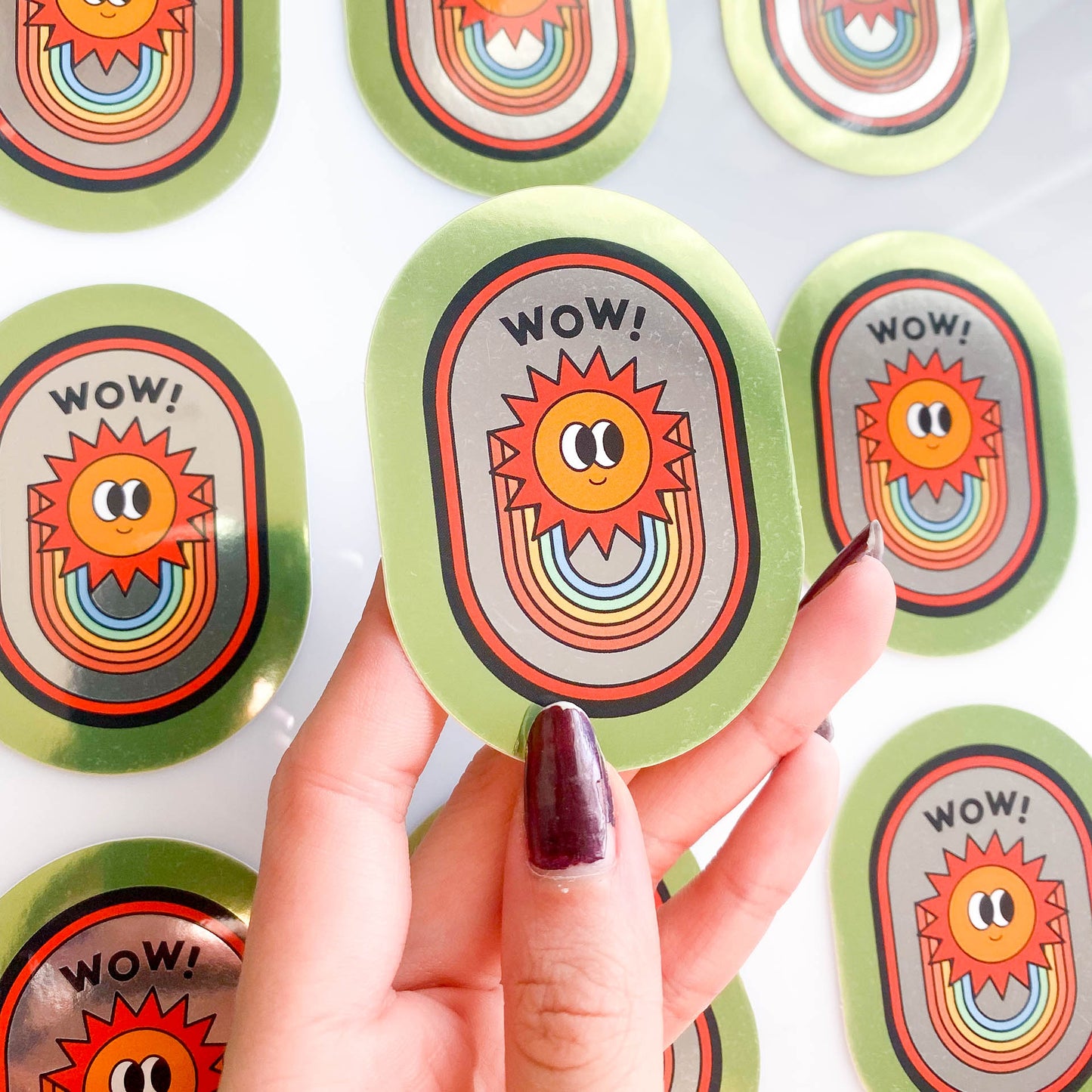 'WOW' SUN STICKER