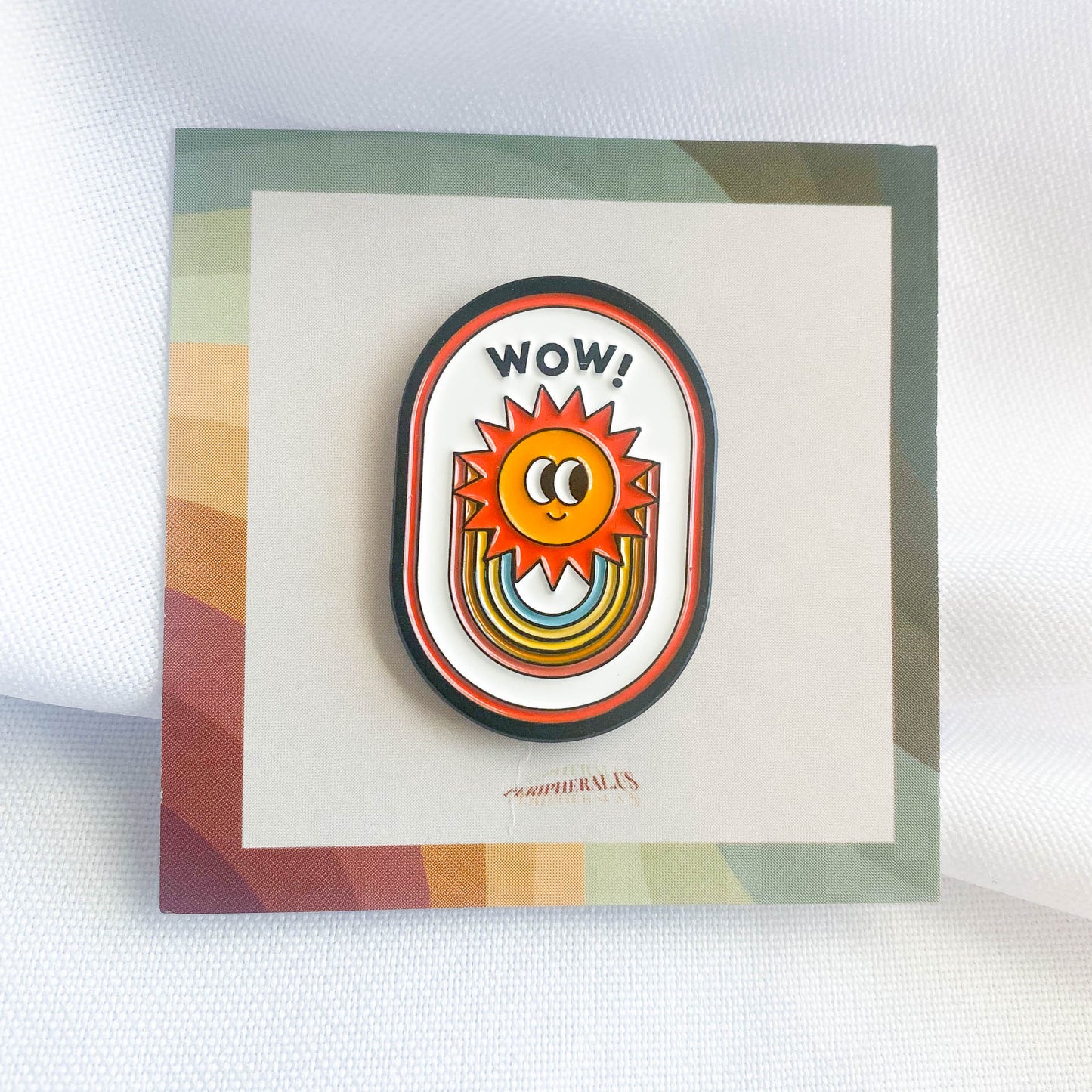 'WOW SUN' ENAMEL PIN