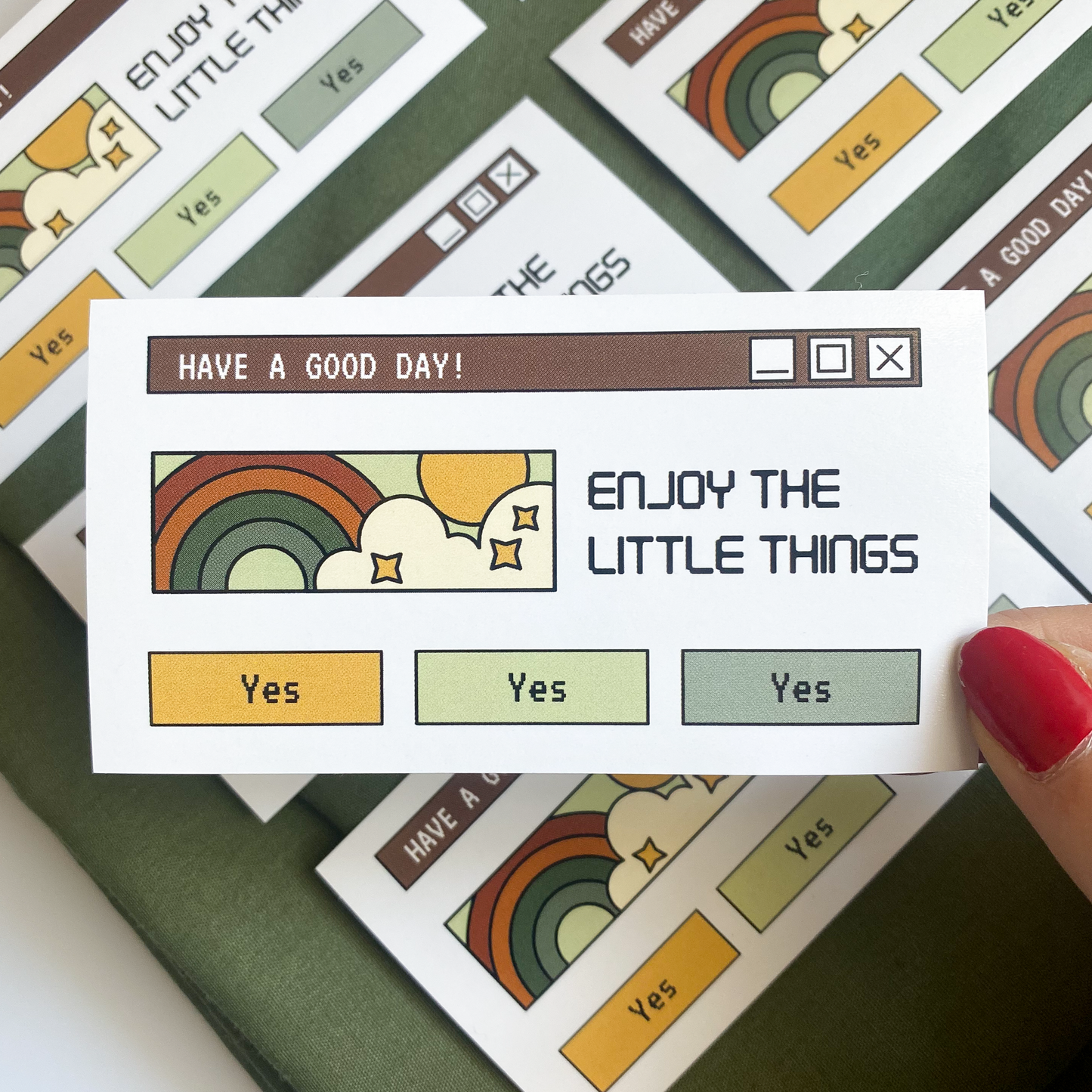 'ENJOY THE LITTLE THINGS' STICKER